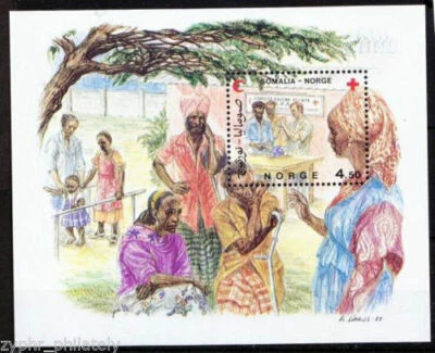 Norway - Somalia JOINT Issue "HEALTH ~ MEDICINE ~ RED CROSS" MNH MS 1987 ! - Image 1 of 2