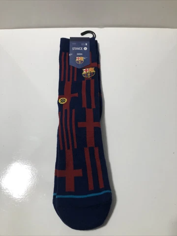 Stance casual Barcelona socks Soccer Size M 6-8.5 W 8-10.5 Champions League Cover