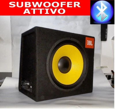 BOX AMPLIFICATOATTIVO 800 WATT SUBWOOFER ATTIVO AMPLIFICATORE INTEGRATO WEB AUTO - Immagine 1 di 4
