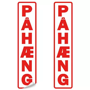 Pegatina Pahaeng 6,4 x 30 cm roja para camión precaución remolque pegatina R223 - Imagen 1 de 7