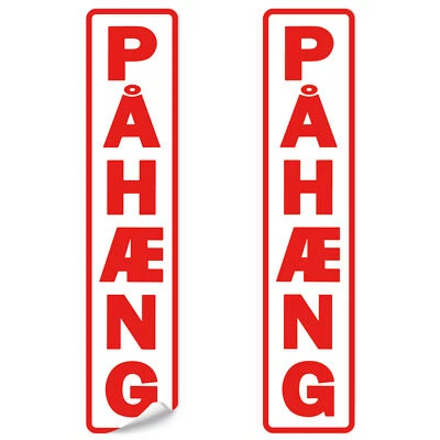 Pahaeng Aufkleber 6,4 x 30 cm rot für LKW Truck Vorsicht Anhänger Sticker R223 - Bild 1 von 4