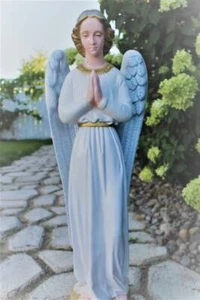 Praying Angel Outdoor Garden Statue 24 inch Indestructible Polyurethane - Picture 1 of 6
