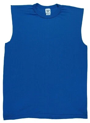 Camisa Shooter Peso Largo Algodón Poli Azul Sin Mangas por High Five - Para Hombre 3XL Foto 1 de 2