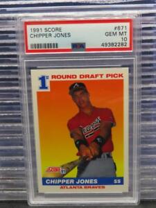 1991 Score Chipper Jones Rookie RC #671 PSA 10 Atlanta Braves