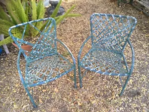 Vintage Brown Jordan Green Tamiami Outdoor Patio Furniture 2 chairs - Picture 1 of 5