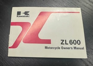 KAWASAKI ZL600 A-2 Motorcycle Owner’s Manual 1986 Book Guide Vintage Great Cond! - Picture 1 of 11