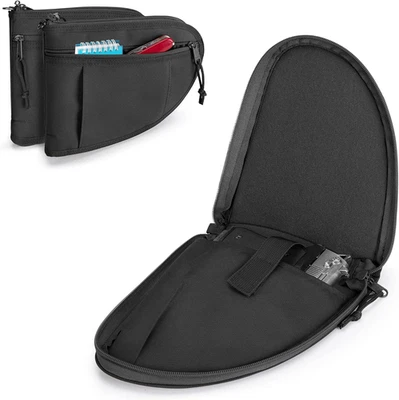 Padded Pistol Cases (2 Packs) with Lockable Zipper Handgun Bag with Thickened  - Image 1 of 4