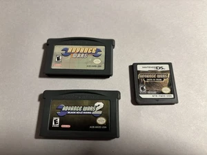Advance Wars 1 & 2 Black Hole Gameboy Advance Days of Ruin DS Loose Games TESTED - Picture 1 of 7