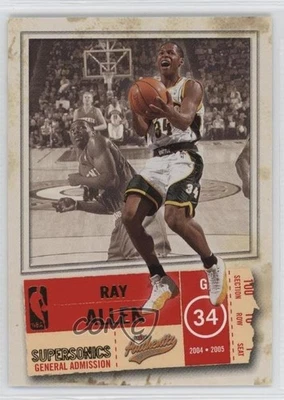 2004-05 Fleer Authentix General Admission /100 Ray Allen #75 HOF - Image 1 of 2