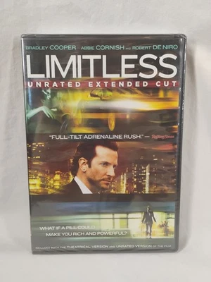 Limitless Unrated Extended Edition DVD 2011 Bradley Cooper Robert De Niro - Image 1 of 3