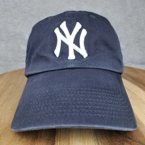 Vintage New York Yankees Hat Cap Strap Back Blue White Nike Team MLB Baseball - Picture 1 of 8