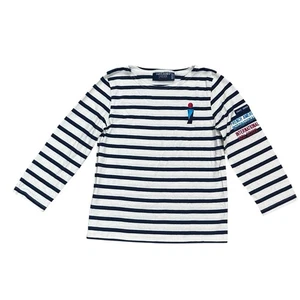 saint james l'atelier Shirt Girls 4t Toddler Baby Striped Long Sleeve Tee - Picture 1 of 8