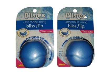 2 Blistex Lipcare Blistex Ultra Moisturizing Bliss Flip With Shea Butter NIB - Image 1 of 2
