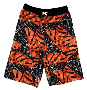 Ocean Pacific OP Boys Swim Shorts/Trunks Size XXL-Orange Black White Floral - Picture 1 of 20