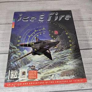 Ice and Fire Big Box PC Game Computer (PC, 1995) Original Ice & Fire NEW SEALED! - Picture 1 of 3