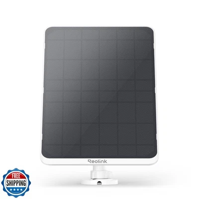 Reolink 12W Solar Panel White, Non-Stop Solar Power Supply for Al - Image 1 of 4