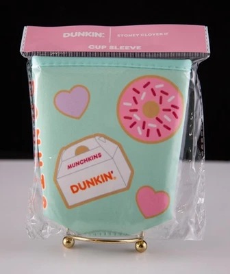 New 2025 Limited Edition Dunkin' Donuts Munchkins Cup Sleeve - Teal - Image 1 of 2