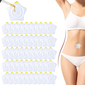 50 Pcs Castor Oil Pack Patches Kit, 7.5cm Castor Oil Patches No Wash - Picture 1 of 8