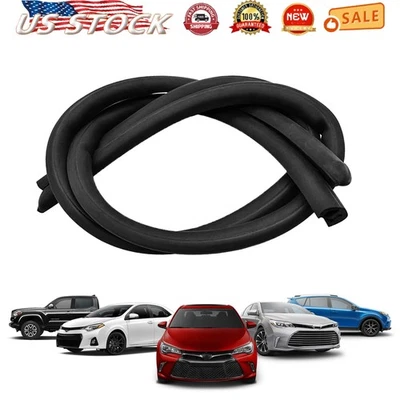Set For most Toyota 80cm B-Pillar Door Edge Soundproof Trim Rubber Sealed Strips - Image 1 of 4