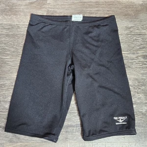 The Finals Endurotech Boys Size 28 Swim Trunks Jammer Black Drawstring Swimsuit - Picture 1 of 8