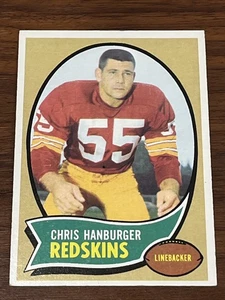 1970 Topps Fútbol Chris Hanburger #93 Washington Redskins 1970CH10 - Imagen 1 de 2