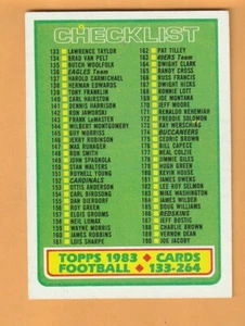 Topps #395 1983 lista de verificación 133-264 2M - Imagen 1 de 2
