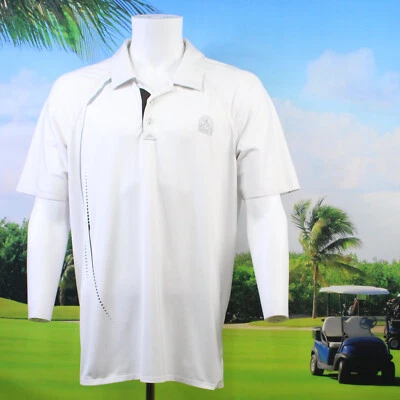 Polo de golf Adidas PureMotion para hombre talla L, Ivanhoe GC, Melbourne AU Foto 1 de 4