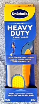 1 PAR de palmilhas masculinas Dr Scholls suporte resistente alívio da dor sapatos tamanhos 8-14 - Imagem 1 de 4