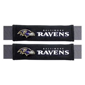 Fanmats NFL Baltimore Ravens 2-Piece Embroidered Seat Belt Covers - Picture 1 of 2