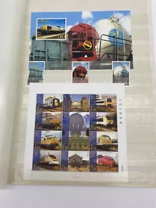 BELGIUM 2000-2003 MNH railways stamps - rare (CV $110 EUR100) - Picture 1 of 3
