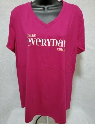 Tek Gear Womens Shirt Top Blouse Size XL X Large Multicolor Make Everyday Count - Image 1 of 4