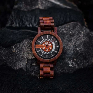 Herren Holzuhr Analoge Männeruhr Stylejungle Geschenk NEU - Bild 1 von 6