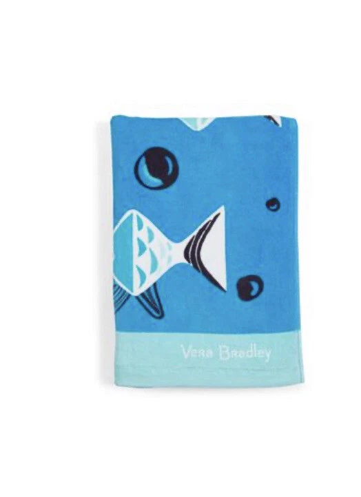 Vera Bradley Nwt Style Beach Towel  Go Fish Blue - Image 1 of 1
