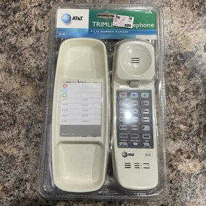 AT&T 210 White Bisque Trimline Corded Telephone NEW - Picture 1 of 5