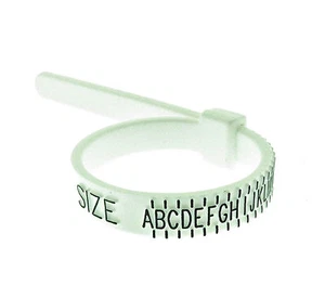 Brandneu Kunststoff Multisizer Ring Messgerät UK Größen A - Z - Bild 1 von 3