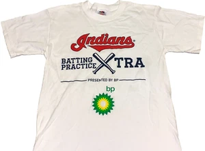 Rare Vintage Cleveland Indians Batting Practice Baseball T-Shirt New Youth LARGE - Picture 1 of 1
