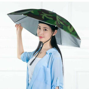 Sun Umbrella Hat Outdoor Golf Cap Foldable Head Cap Fishing Camping Headwear Hat