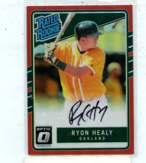 RYON HEALY 2017 PANINI OPTIC RATED ROOKIE RED AUTO AUTOGRAPH #D /50 - Image 1 of 1