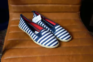 Hailys Ballerinas navy-weiß | 39 | Stoff, Jute, blau - Bild 1 von 6
