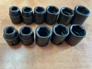 SK Tools 3/8 Antrieb 6pt Schlagschrauber Steckdosen Neu NOS SAE Wählen Sie Ihre Größe Made in USA! - Bild 1 von 79