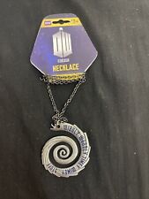 Doctor Who 22 Wibbly Wobbly Timey Wimey Pendant Necklace Silver-tone