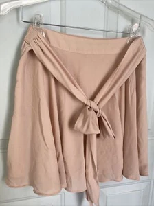 AMERICAN EAGLE Womens Ruffle Skirt Size L Lined Pale Pink - Picture 1 of 8