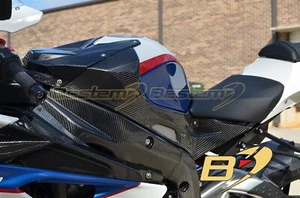 BMW S1000RR 2009-2014 100 % fibra de carbono tanque panel lateral carenado sarga 2013 2012 - Imagen 1 de 8