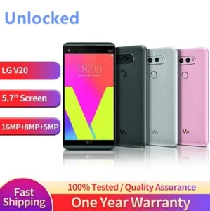 LG V20 H990DS Dual SIM Unlocked 64GB + 4GB Fingerprint Cellphone- New Sealed - Picture 1 of 19