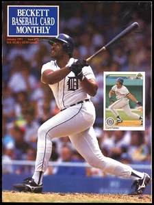 Cecil Fielder Barry Larkin January 1991 Beckett Baseball Monthly Magazine #70 - Picture 1 of 2