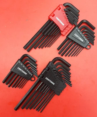 NEW CRAFTSMAN TOOLS 44 Piece  SAE & METRIC MM Allen / Hex Key Wrench Set - Image 1 of 4