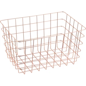 Maine & Crawford Milton 38cm Wire Metal Basket Storage Organiser Large Copper - Picture 1 of 1