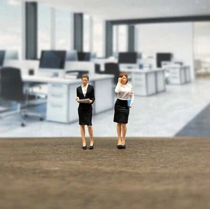 Secretary / Business Women. Office Workers. 1:64 Scale Miniature People - Picture 1 of 4