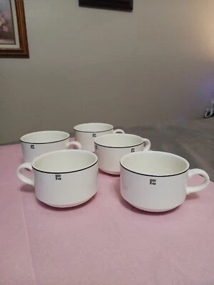 Villeroy & Boch Luxembourg Vitro porcelana 5 tazas de café espresso personalizadas.  Foto 1 de 4