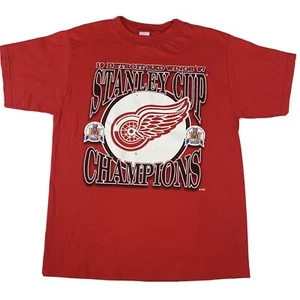 1997 Stanley Cup Champions Detroit Red Wings T-Shirt Herren L Made in USA - Bild 1 von 6